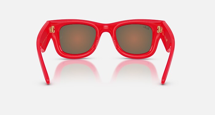 WAYFARER PUFFER SPECIAL COLLECTION サングラス レッド と ブラウン
