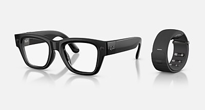 META RAY-BAN DISPLAY AI Glasses in Sand and Clear/Grey (51-23