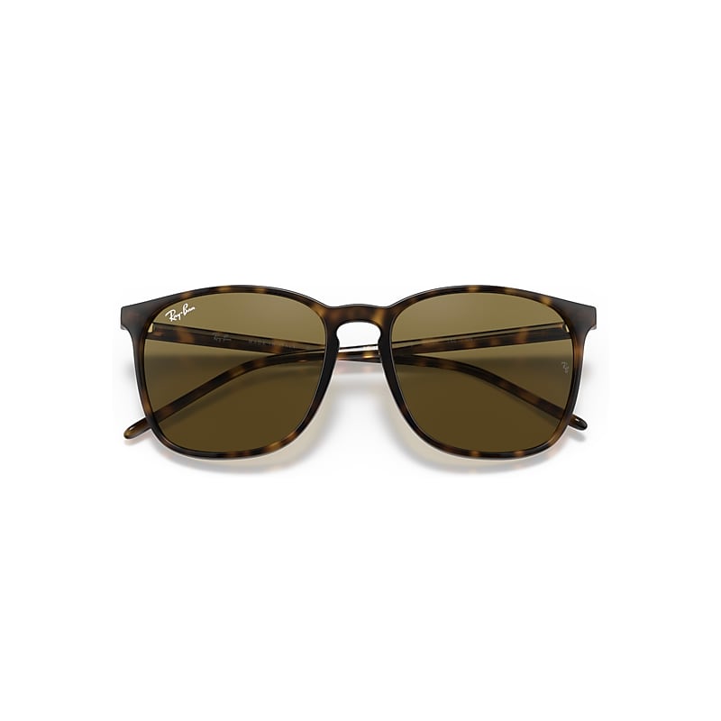 Ray-Ban Rb4387 Sunglasses Light Havana Frame Brown Lenses 56-18
