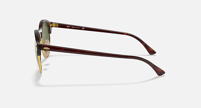 CLUBROUND CLASSIC Sunglasses in Red Havana and G-15 Green (51-19