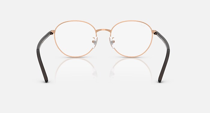 RB6538D OPTICS メガネ ローズゴールド と クリア (53-18) - RB6538D