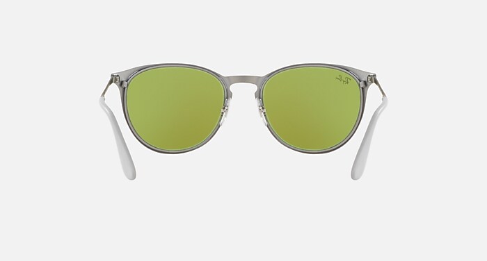 ERIKA METAL Sunglasses in Gunmetal and Green Mirror (54-19