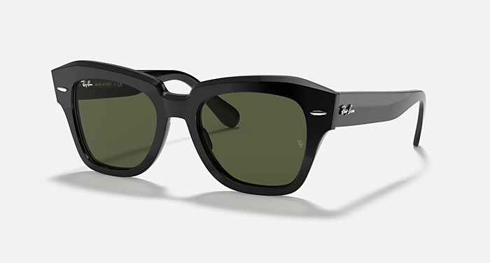 STATE STREET Sunglasses in Black and G-15 Green - RB2186 | Ray-Ban® US