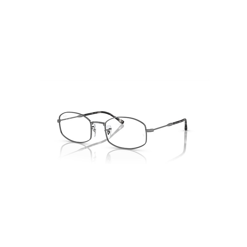 Ray-Ban Eyeglasses Unisex Rb6510 Optics - Gunmetal Frame Clear Lenses Polarized 52-20