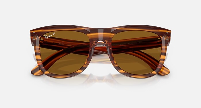 WAYFARER REVERSE ポラライズド（偏光） サングラス ストライプハバナ