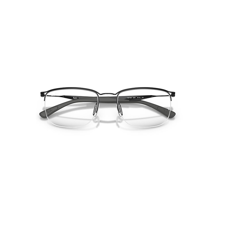 Ray-Ban Rb7552 Optics Optical Black Frame Clear Lenses Polarized 54-19