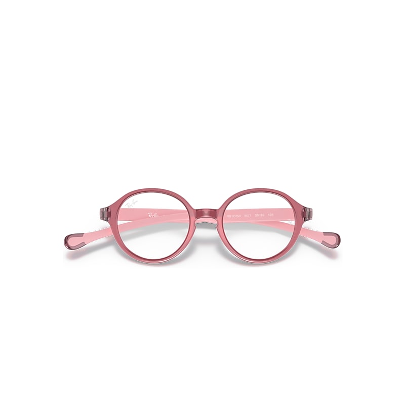 Ray-Ban Rb9075 Optics Kids Optical Pink Frame Clear Lenses Polarized 35-16
