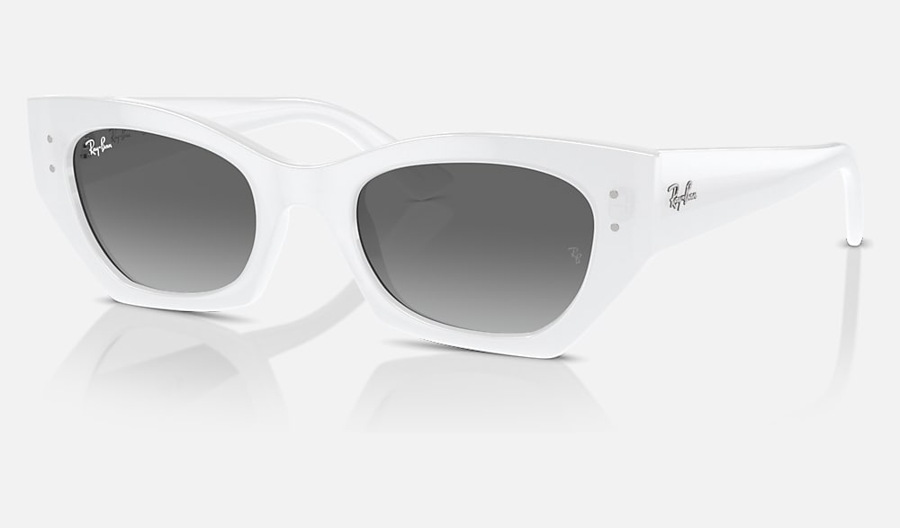ZENA BIO-BASED Sunglasses in White Snow and Grey (52-22) - RB4430F
