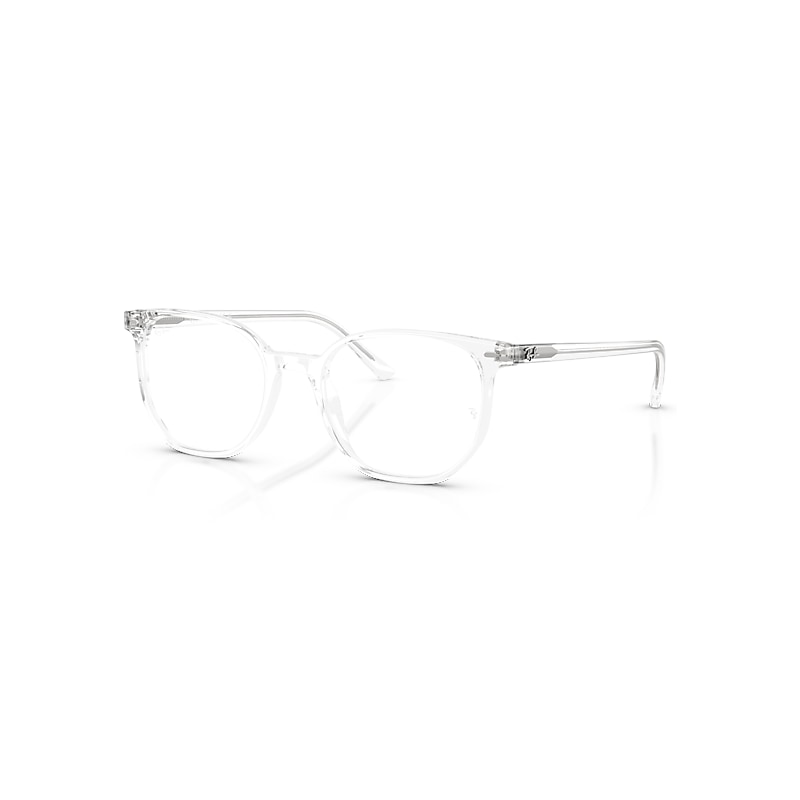 Ray-Ban Eyeglasses Unisex Elliot Optics - Transparent Frame Clear Lenses Polarized 48-19