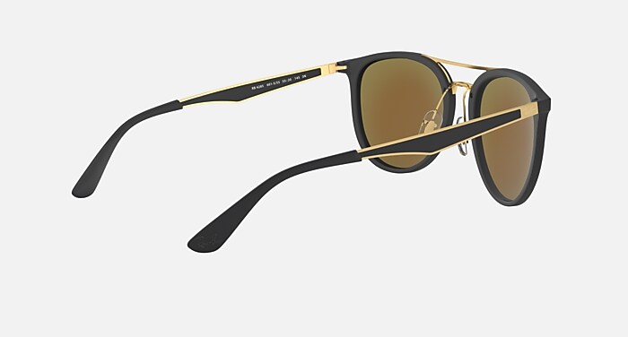 RB4285 Sunglasses in Black and Blue Mirror (55-20) - RB4285 | Ray