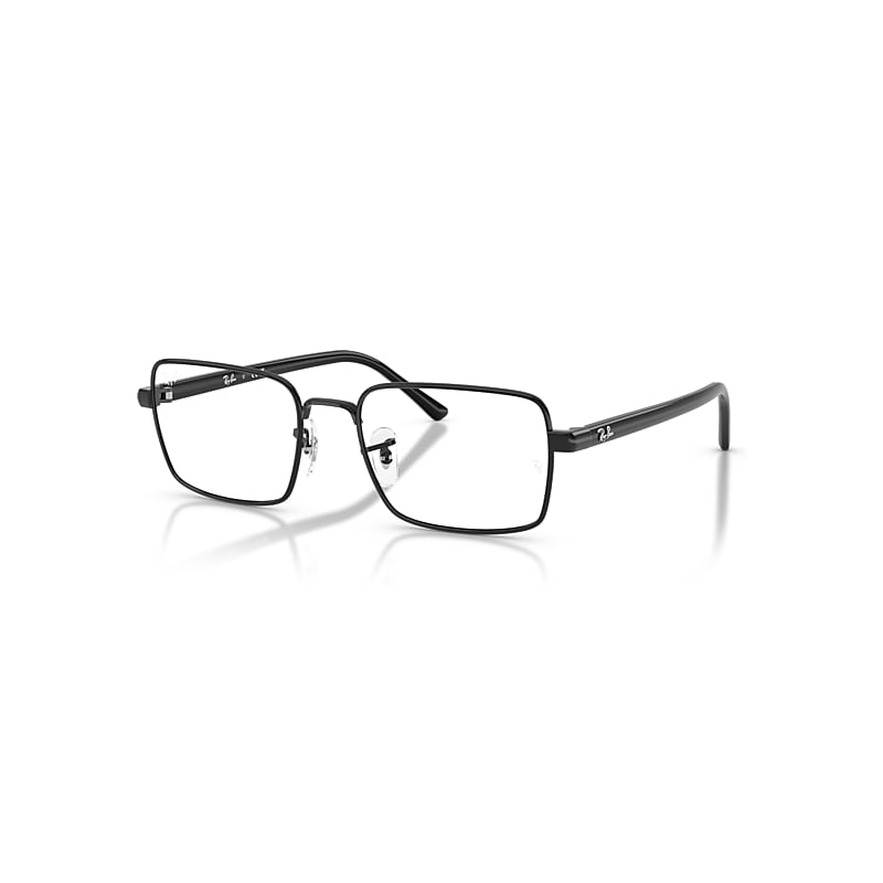 Ray-Ban Eyeglasses Unisex Rb6560 Optics - Black Frame Transparent Lenses Polarized 52-19