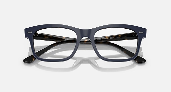 BURBANK OPTICS Eyeglasses with Blue On Havana and Clear (54-19