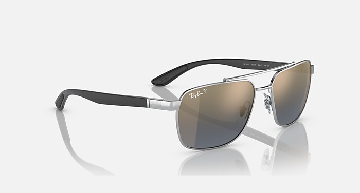 RB3701 POLARIZED+ LENSES ポラライズド（偏光） サングラス シルバー