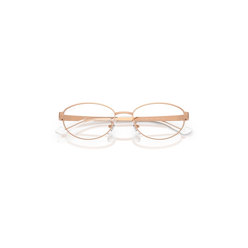 Ray-Ban Rb3774d Optics Optical Rosegold Frame Clear Lenses Polarized 55-19