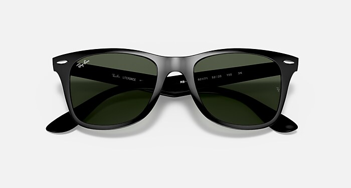 正規品 レイバン サングラス RB4195-F 601/71 52ロ20 3N WAYFARER LITEFORCE サングラス ブラック と グリーン定番 (52-20