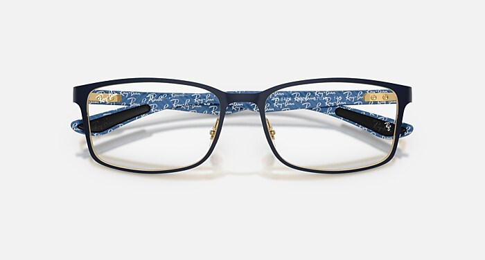 RB8424 OPTICS メガネ Blue & Arista Gold と クリア (57-18) - RB8424