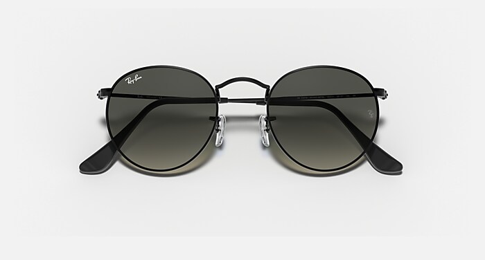 ROUND FLAT LENSES Sunglasses in Black and Grey Gradient - RB3447N
