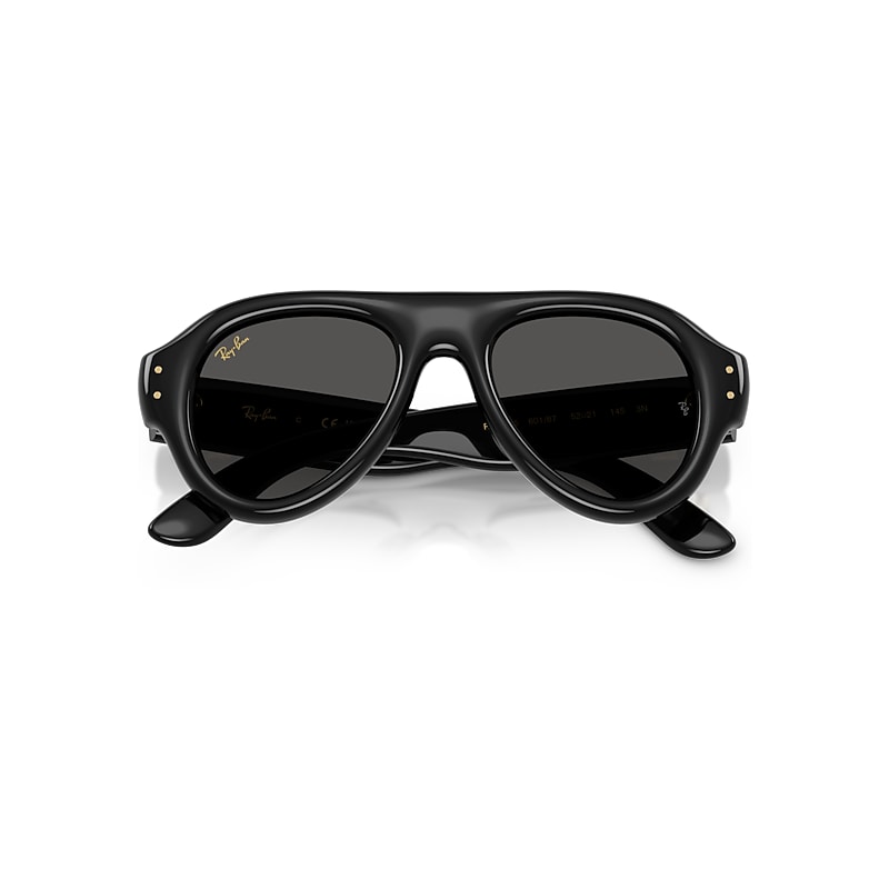 AVIATOR PUFFER Sunglasses in Black and Ultra Black (50-21