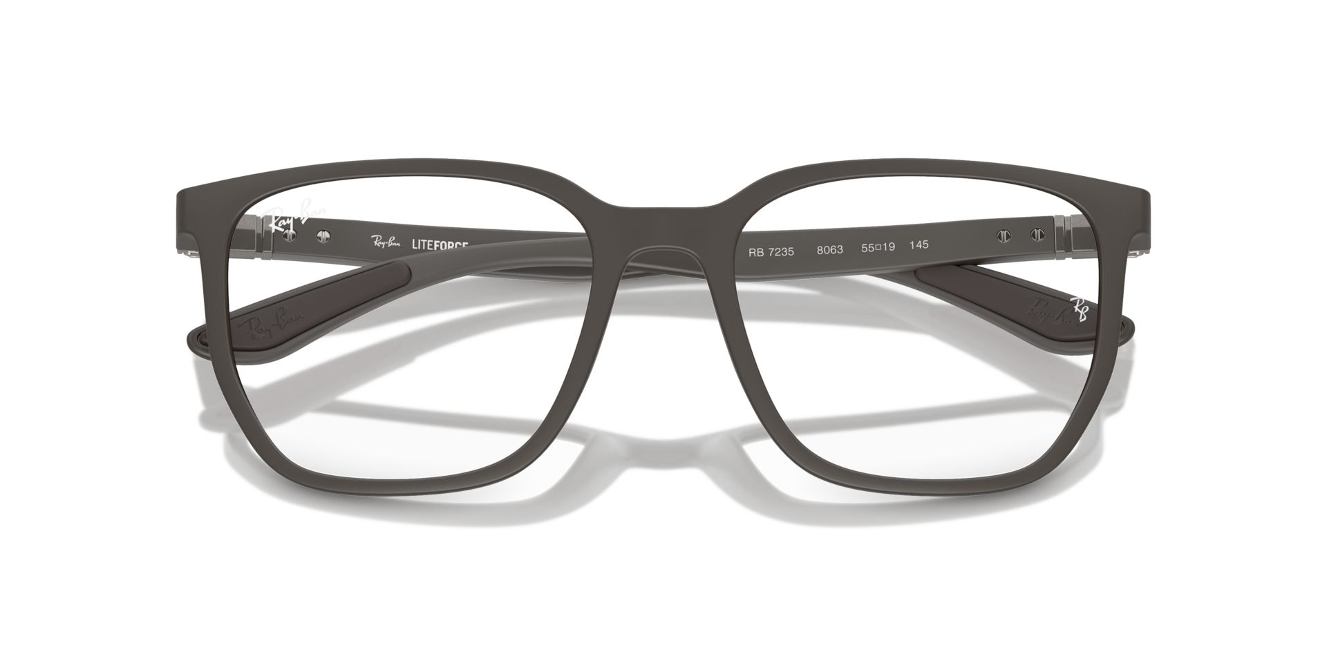 Ray-Ban Rb7235 Optics Eyeglasses Sand Brown Frame Clear Lenses Polarized 55-19 125$