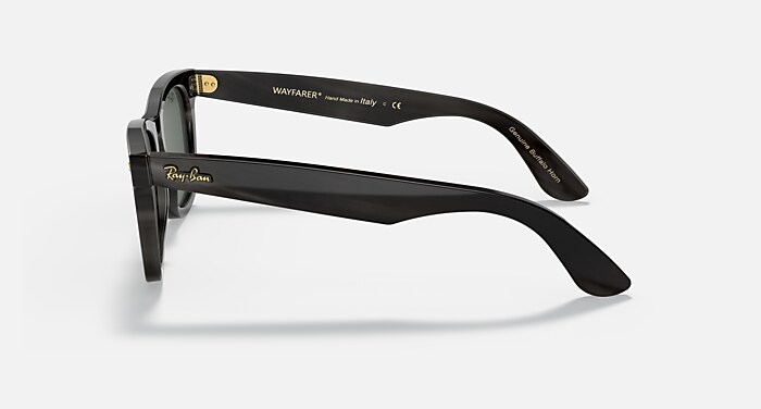 ORIGINAL WAYFARER HORN Sunglasses in Dark Brown and G-15 Green (50