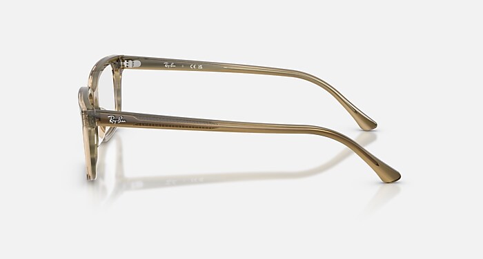 RB5445 OPTICS メガネ ストライプグリーン と クリア (54-19