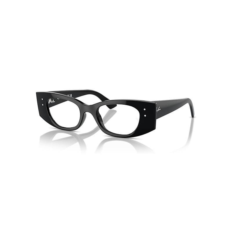 Ray-Ban Eyeglasses  Kat Optics Bio-Based - Black Frame Clear Lenses Polarized 50-18, RX7327