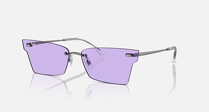 ZAYA BIO-BASED Sunglasses in Cloudy Natural Pink and Dark  display picture 2