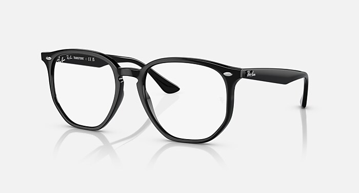 RB4306 TRANSITIONS® Sunglasses in Black and Clear/Green (54-19
