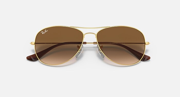 COCKPIT Sunglasses in Arista Gold and Light Brown Gradient 
