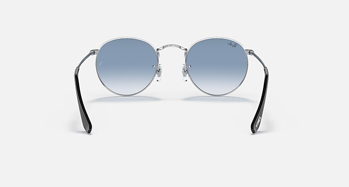 ROUND METAL X THE ONES Sunglasses in Silver and Blue (50-21