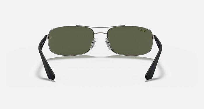 RB3527 Polarized Sunglasses in Gunmetal and G-15 Green Polarized
