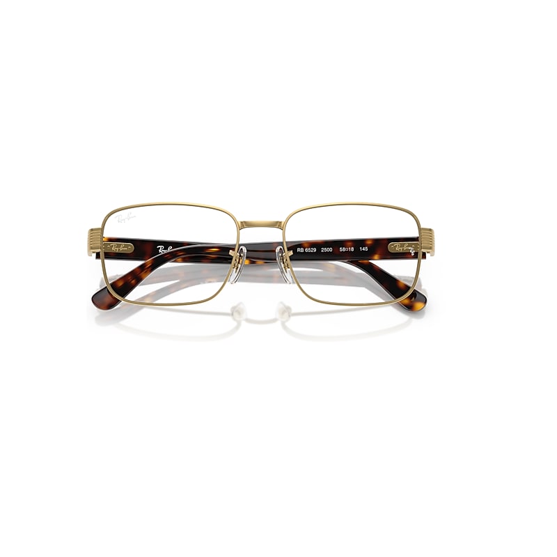 Ray-Ban Rb6529 Optics Optical Havana Frame Clear Lenses Polarized 56-18