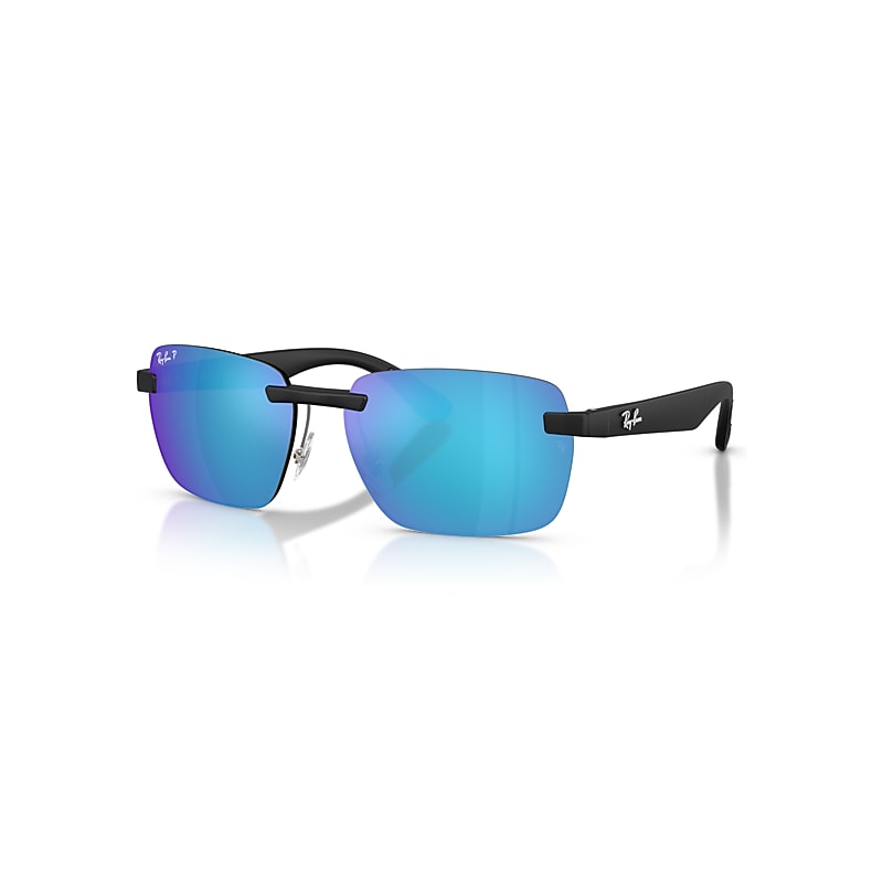 Ray - Ban Unisex Black/Green Rb4470ch 601Sa1 Sunglasses Peek Geometric Polarized - Image 3