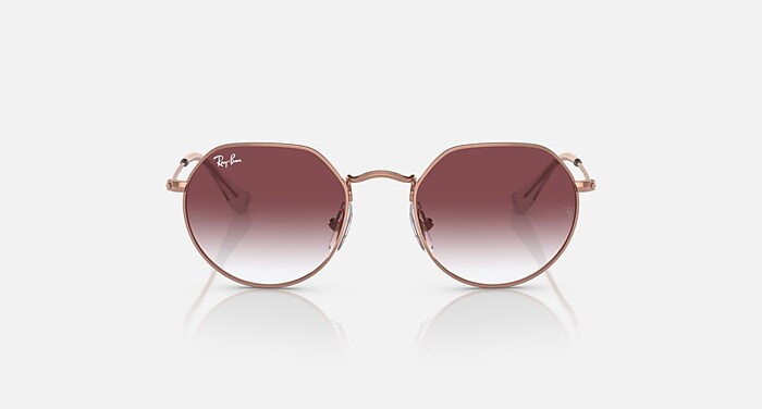 JACK KIDS Sunglasses in Rose Gold and Gradient Dark Violet (47-19