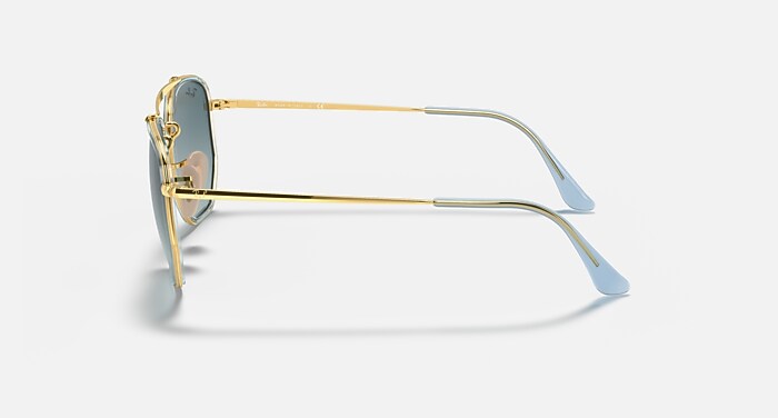 MARSHAL II Sunglasses in Arista Gold and Blue Gradient (52-23