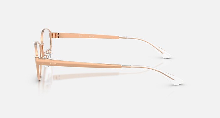 RB3774D OPTICS Eyeglasses with Rose Gold and Clear (55-19