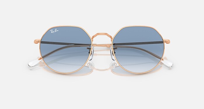 JACK Sunglasses in Rose Gold and Clear & Blue (51-20  display picture 2