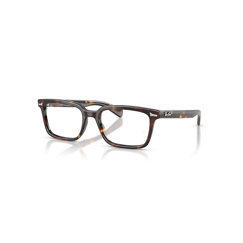 Ray-Ban Eyeglasses Unisex Brunel Optics - Havana Frame Transparent Lenses Polarized 53-19