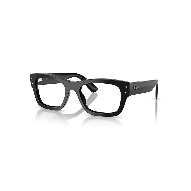 Ray-Ban Eyeglasses Unisex Joseph Optics - Black Frame Clear Lenses Polarized 55-20