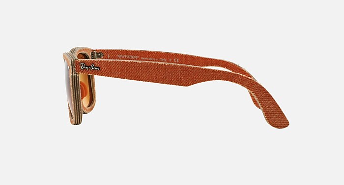 ORIGINAL WAYFARER DENIM Sunglasses in Orange Denim and Orange