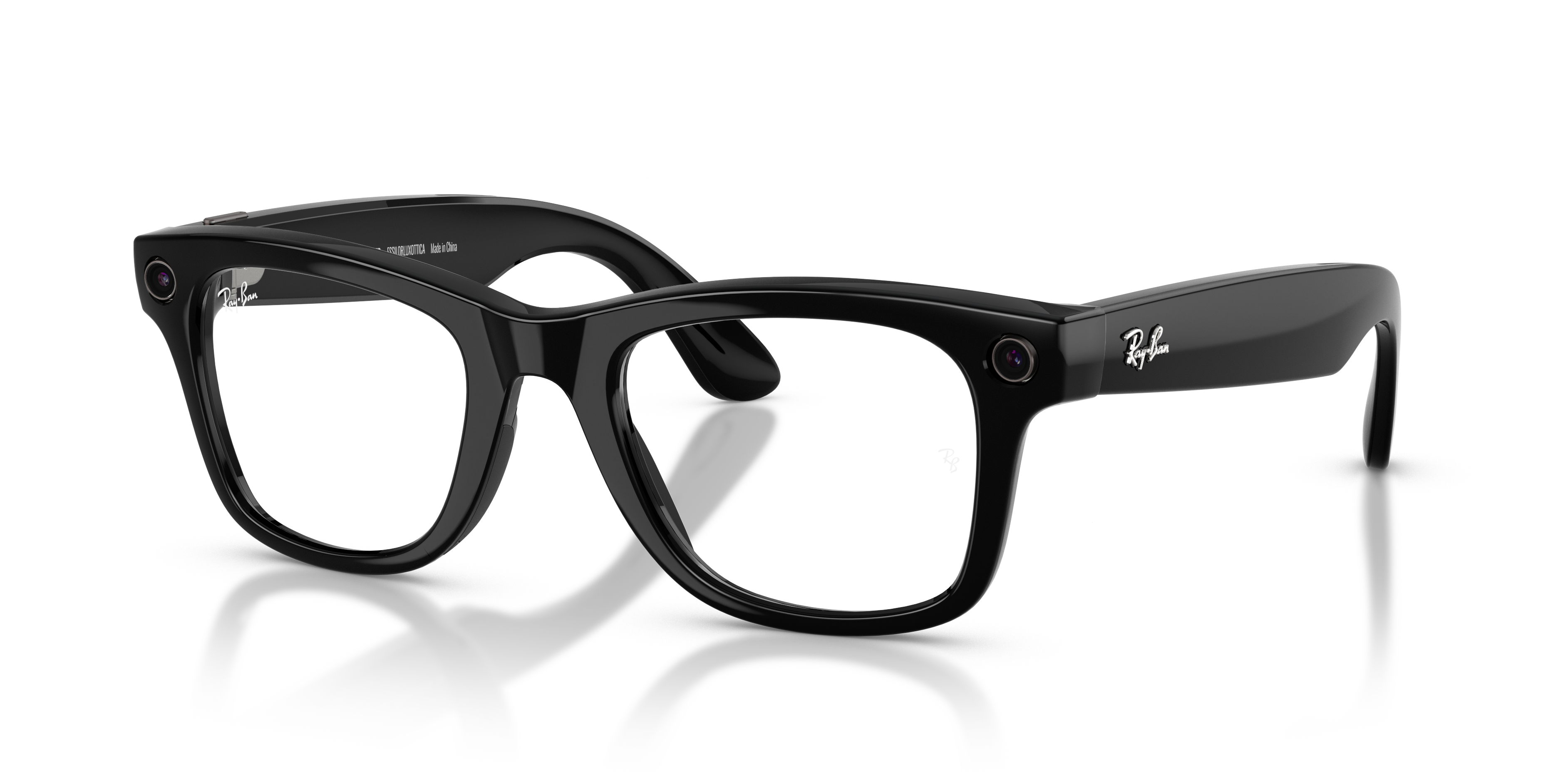Ray-Ban ブラック Wayfarer GEN2(第2世代) RAY-BAN META WAYFARER - GEN 2 Sunglasses in Black and Clear