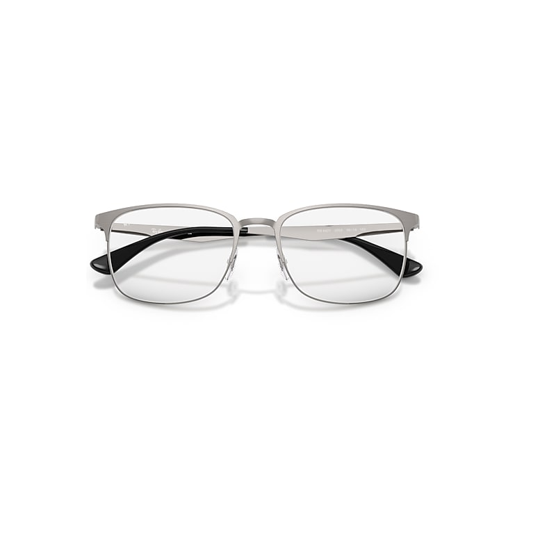 Ray-Ban Rb6421 Optics Optical Brushed Gunmetal Frame Clear Lenses Polarized 52-18