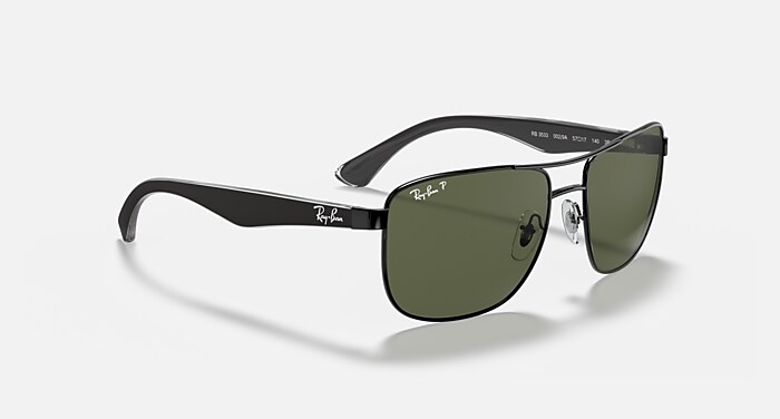 Ray-Ban RB3533 Black Eyeglass Frames 57□17 Made in Italy RX Ready Frames Only Ray-Ban RB3533 002/71 Sunglasses Black FRAMES ONLY 57-17-140  main image 3