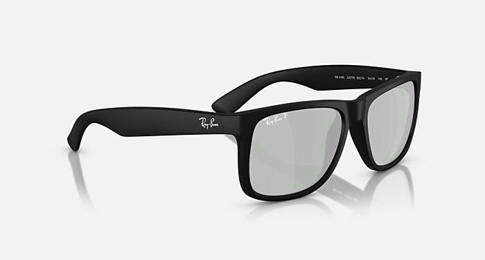 JUSTIN CLASSIC Polarized Sunglasses in Rubber Black and Green