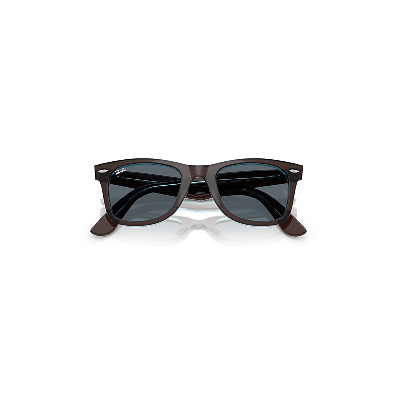 ORIGINAL WAYFARER CLASSIC Sunglasses in Brown On Transparent Blue