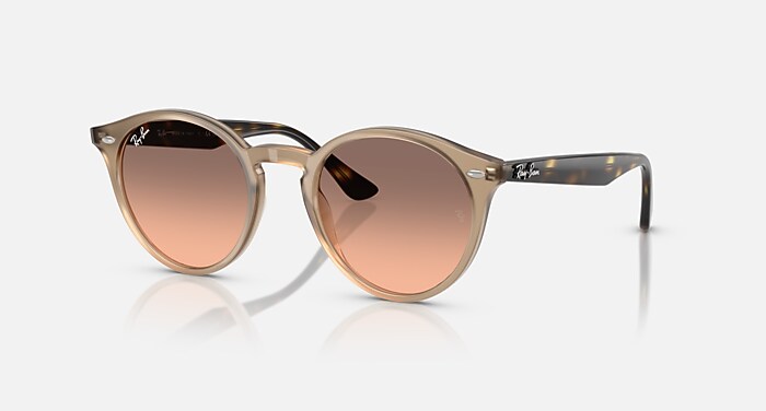 RB2180 Sunglasses in Turtledove and Pink Gradient Grey - RB2180