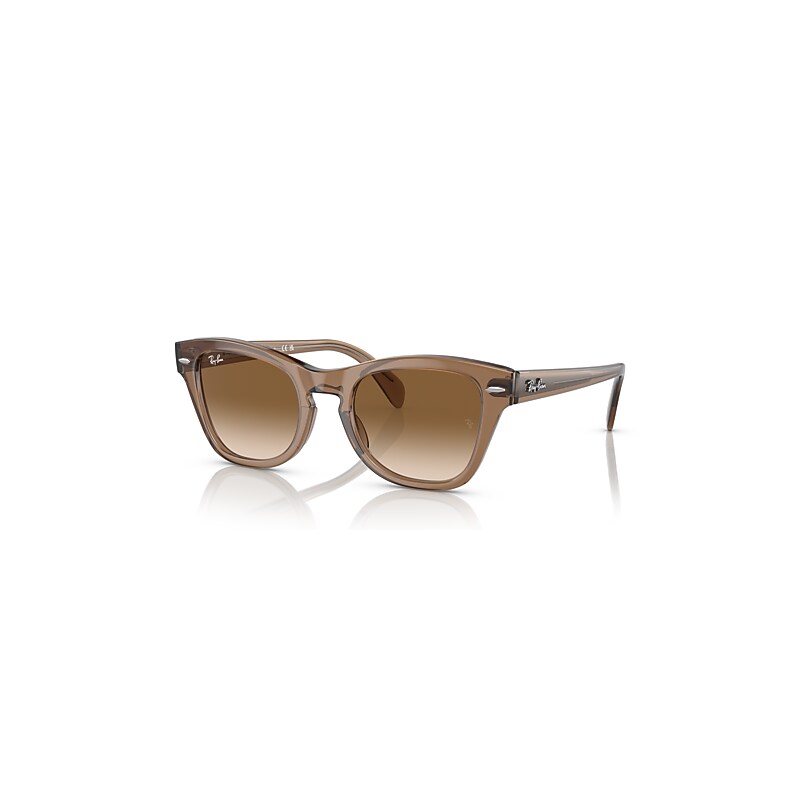 Ray-Ban Sunglasses   - Transparent Light Brown Frame Brown Lenses 50-21, RB0707S
