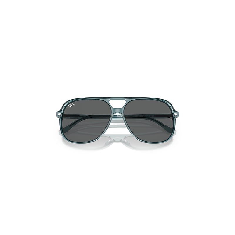 Ray-Ban Bill Bio-based Earth Day Limited Sunglasses Transparent Blue Bio Frame Grey Lenses 56-14