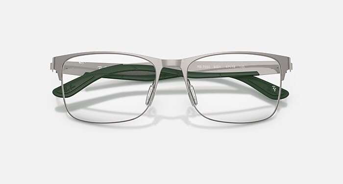 RB7550 OPTICS Eyeglasses with Gunmetal and Clear (55-18) - RB7550