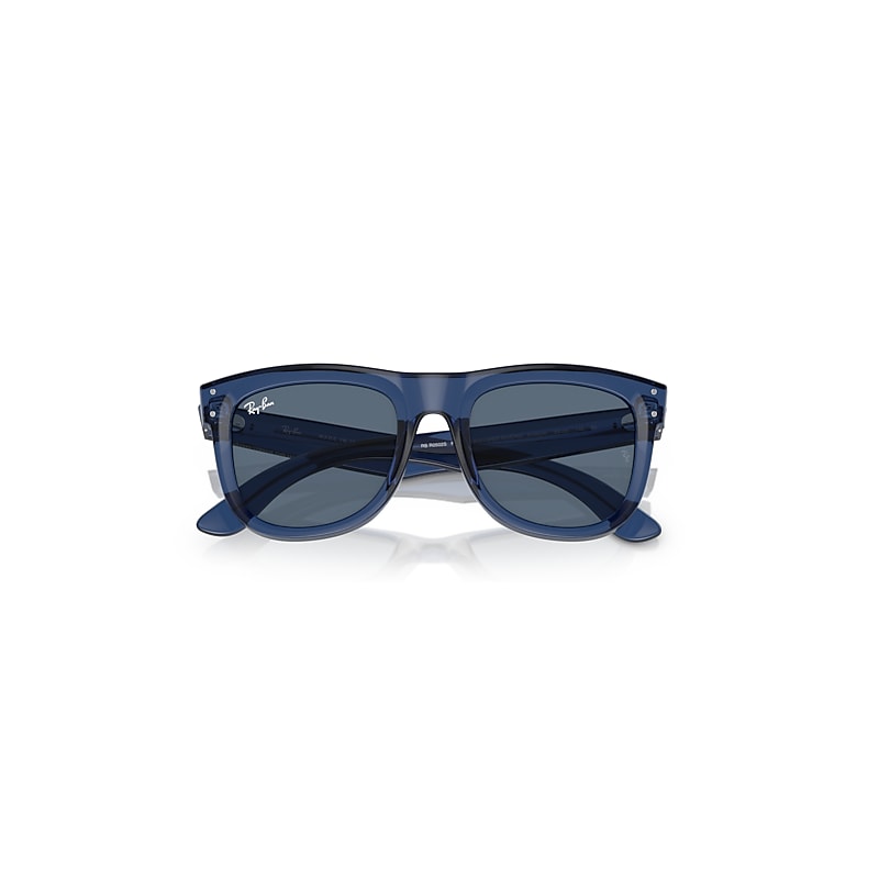 WAYFARER REVERSE Sunglasses in Transparent Navy Blue and Dark Blue